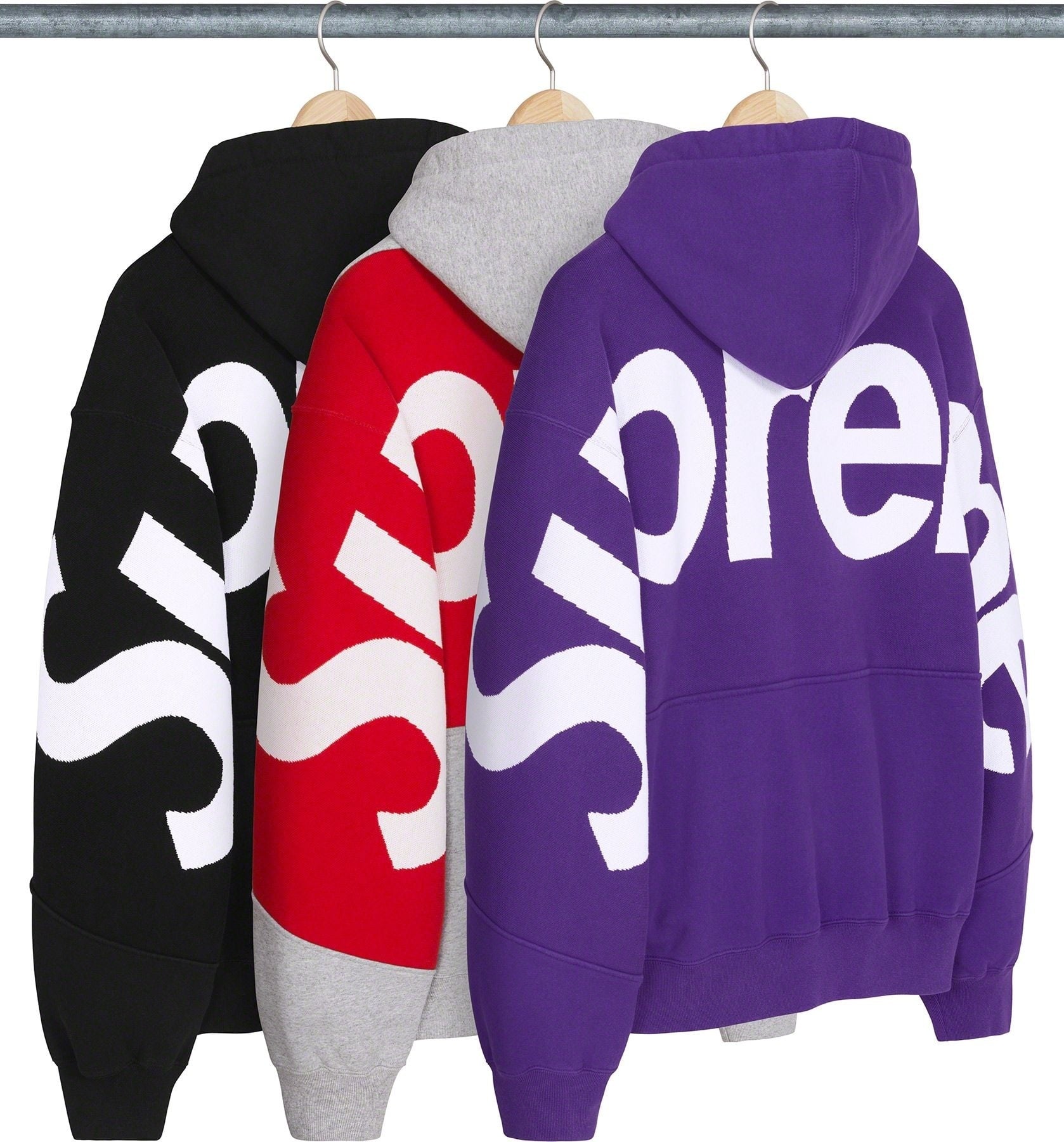 Big Logo Jacquard Hooded Sweatshirt